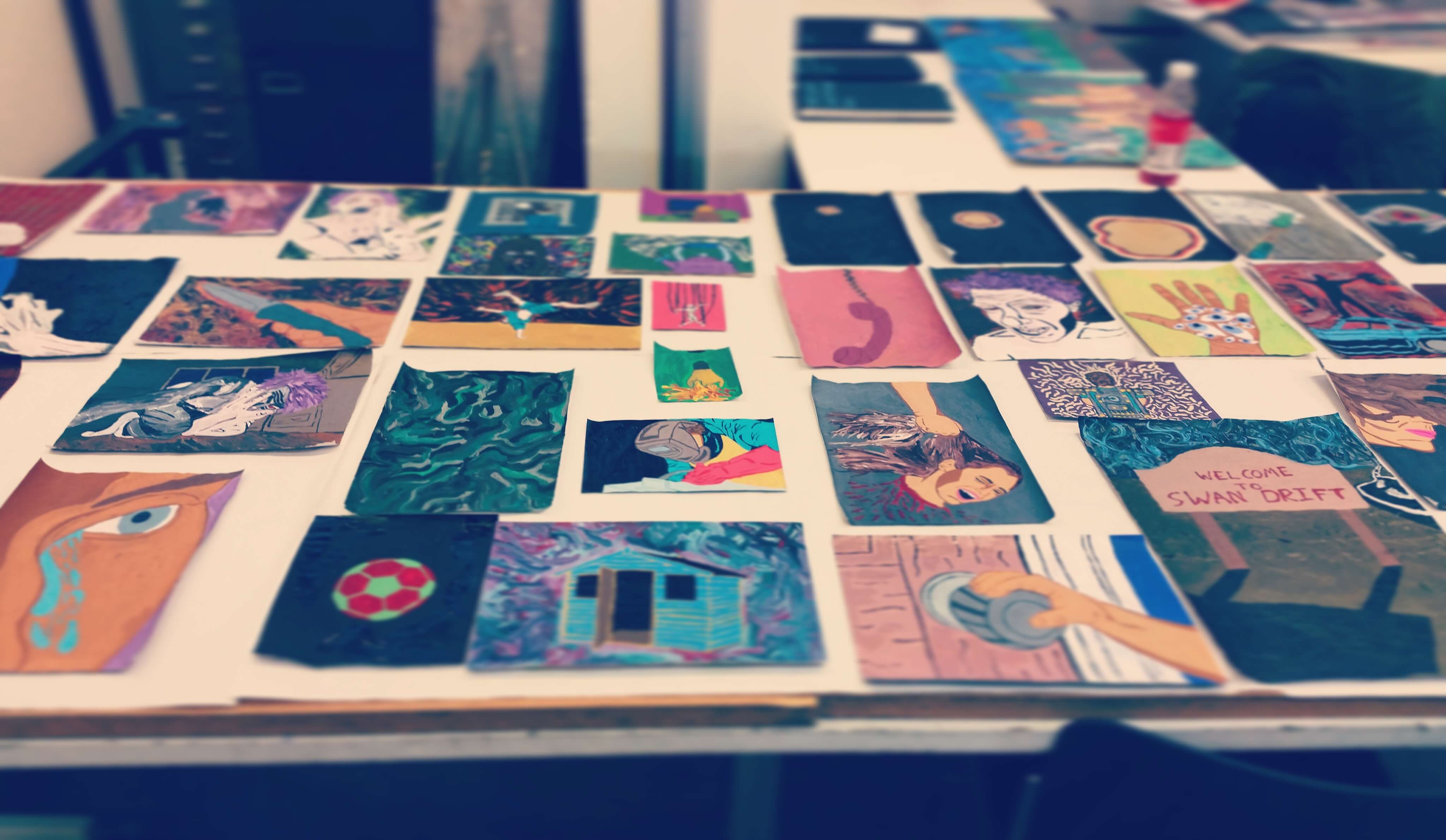 Variety of my work layed out for show